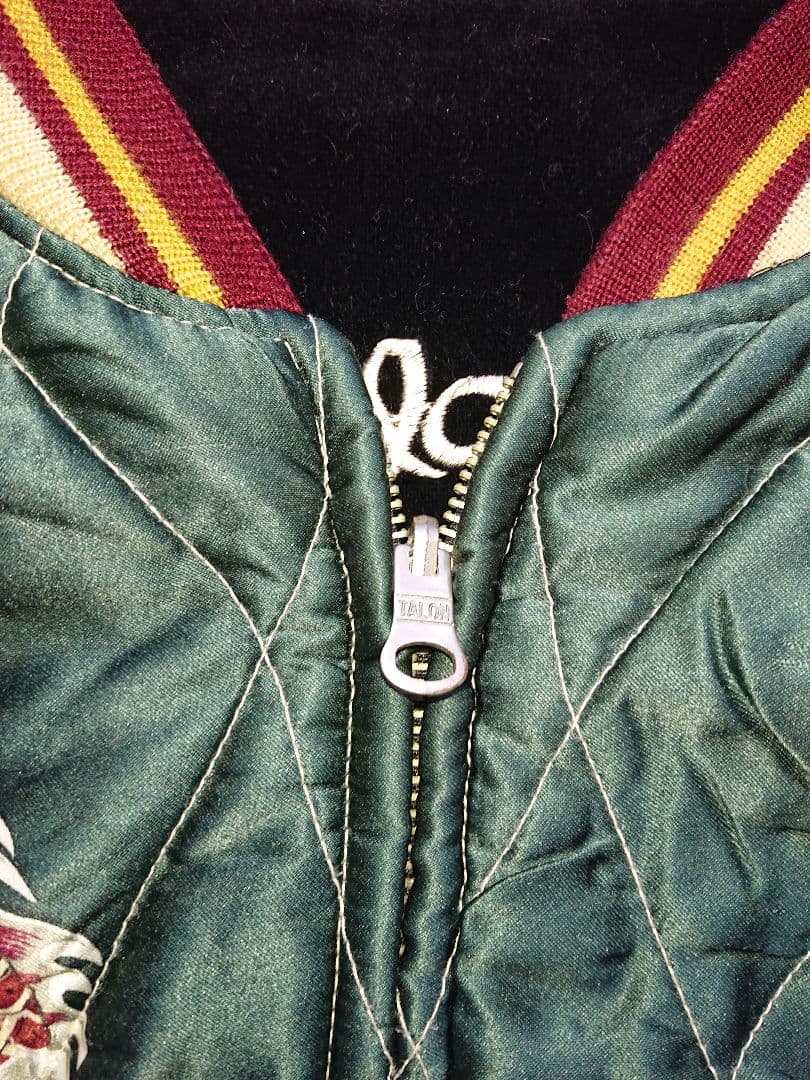 ス*ン様 テーラー東洋、虎と富士山刺繍 スカジャン、値下げ不可、Ｍ品番、極美品