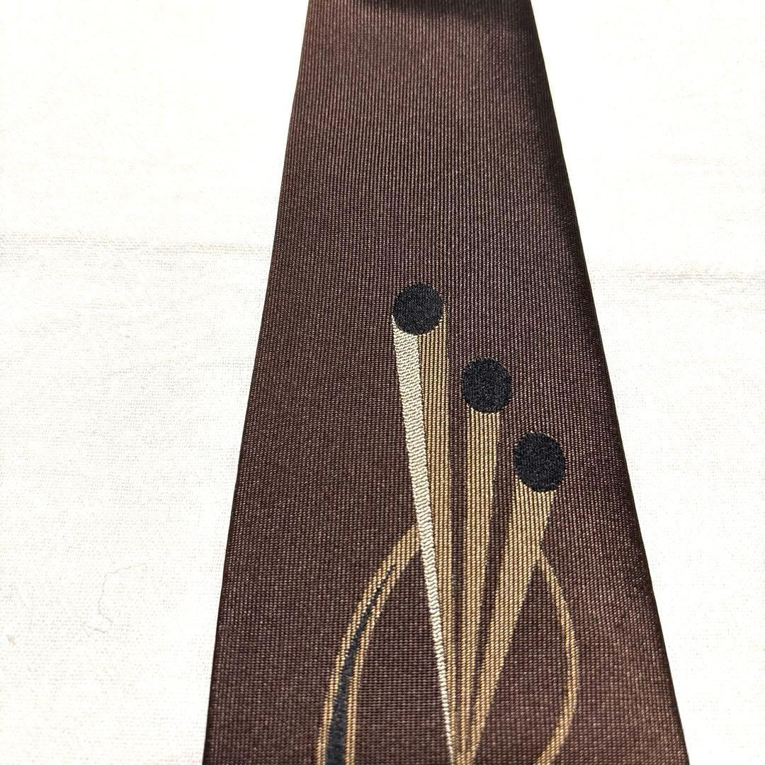 新品未使用　フランコミヌッチ　トゥモローランド　ネクタイ　ダークブラウン　タグ付