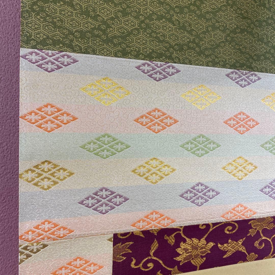 美品 掛け軸 国井幸雪作 金地 立雛図 共箱 縁起物 桃の節句 二重箱 雛人形