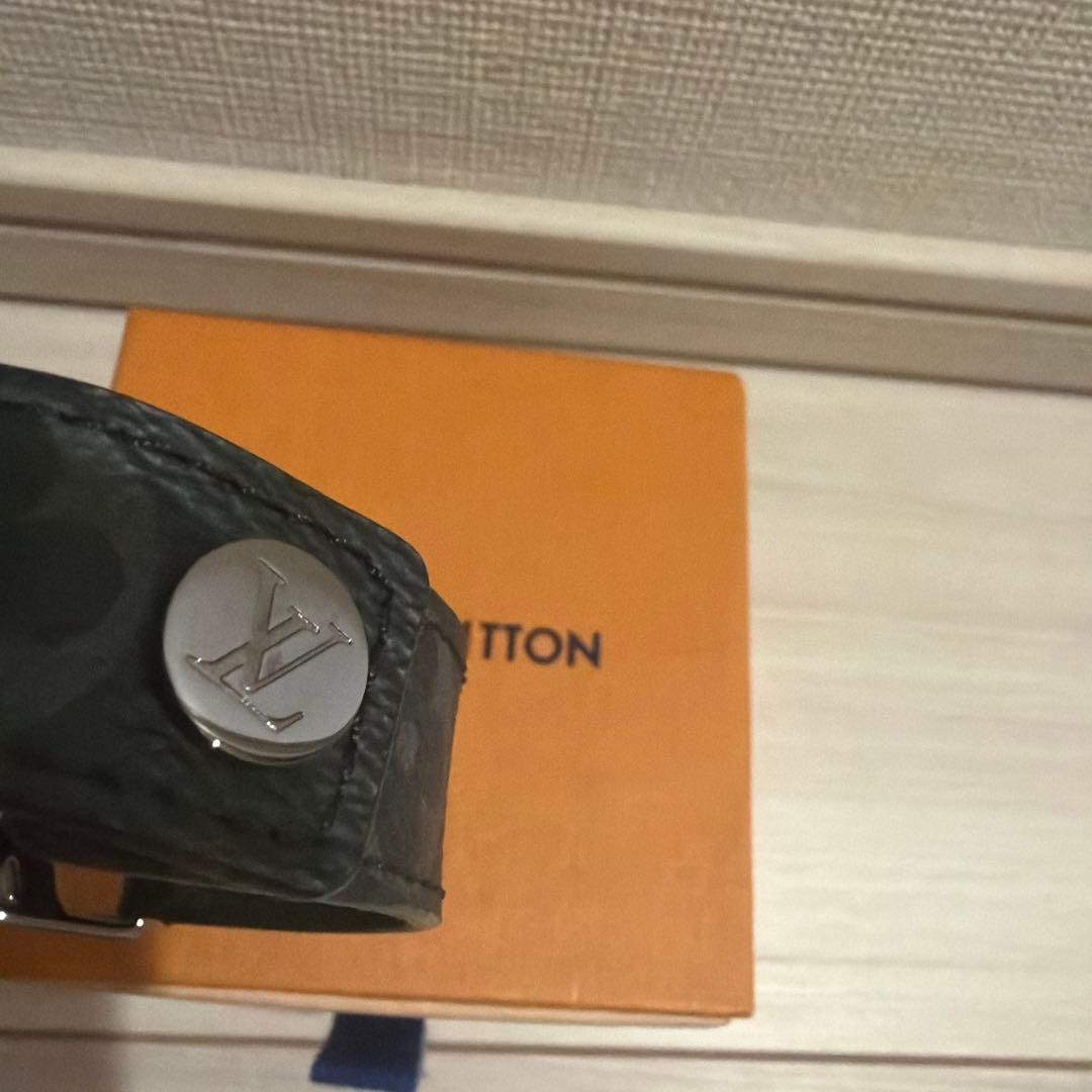 正規品 ルイヴィトン レザーブレスレット ブラック