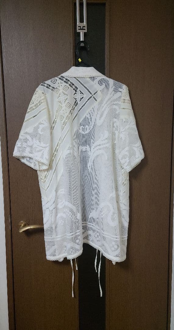 【ちょこ】Ameri VINTAGE レースコンビハーフスリーブジャケット