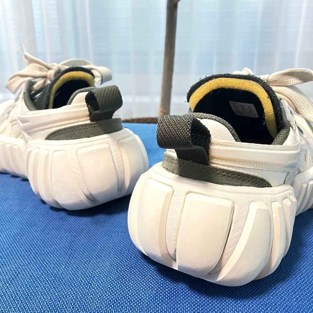 オニツカタイガー デンティグレ LS ホワイト グレー 23cm
