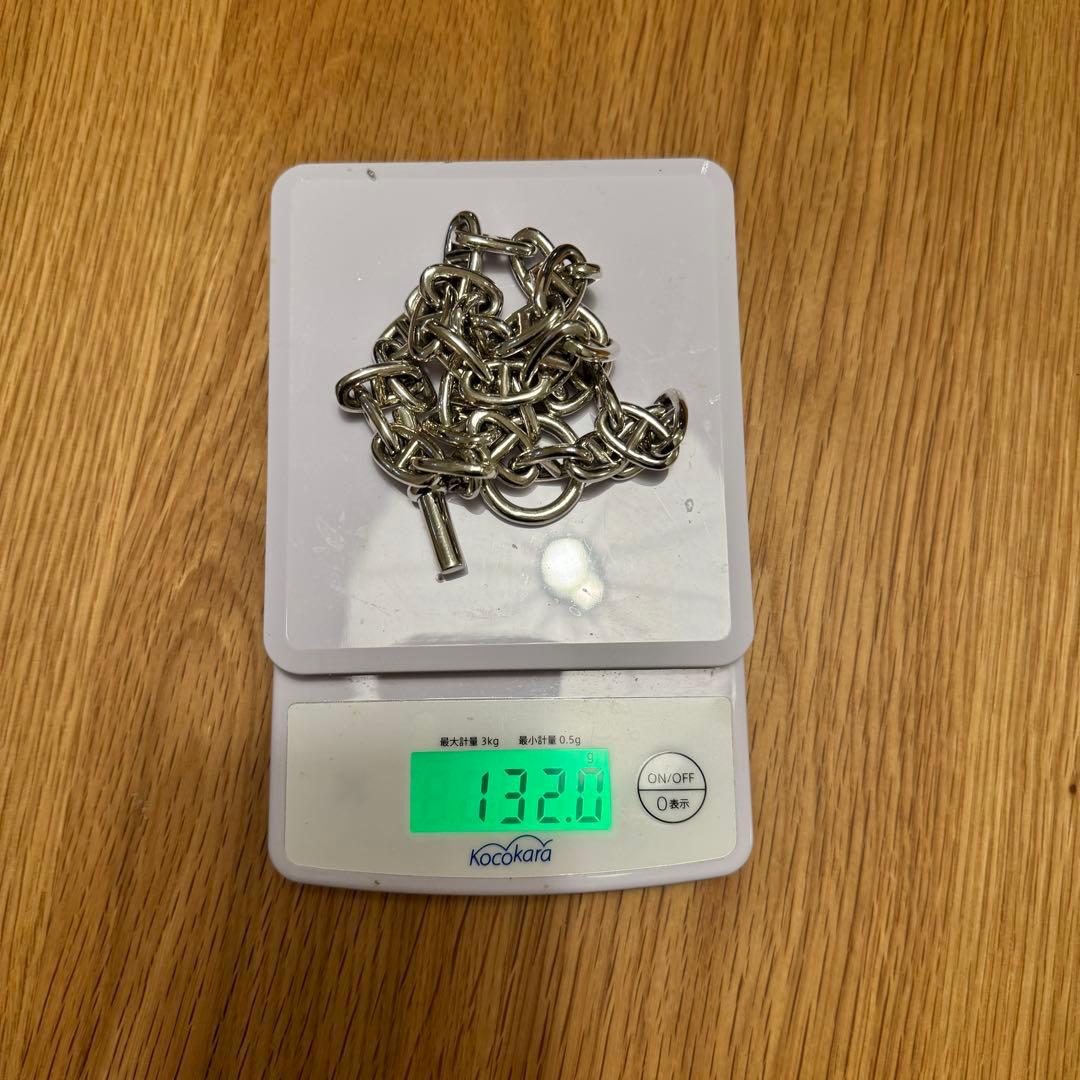 ラス1 シルバー925 アンカーチェーン ネックレス シェーヌダンクル MM