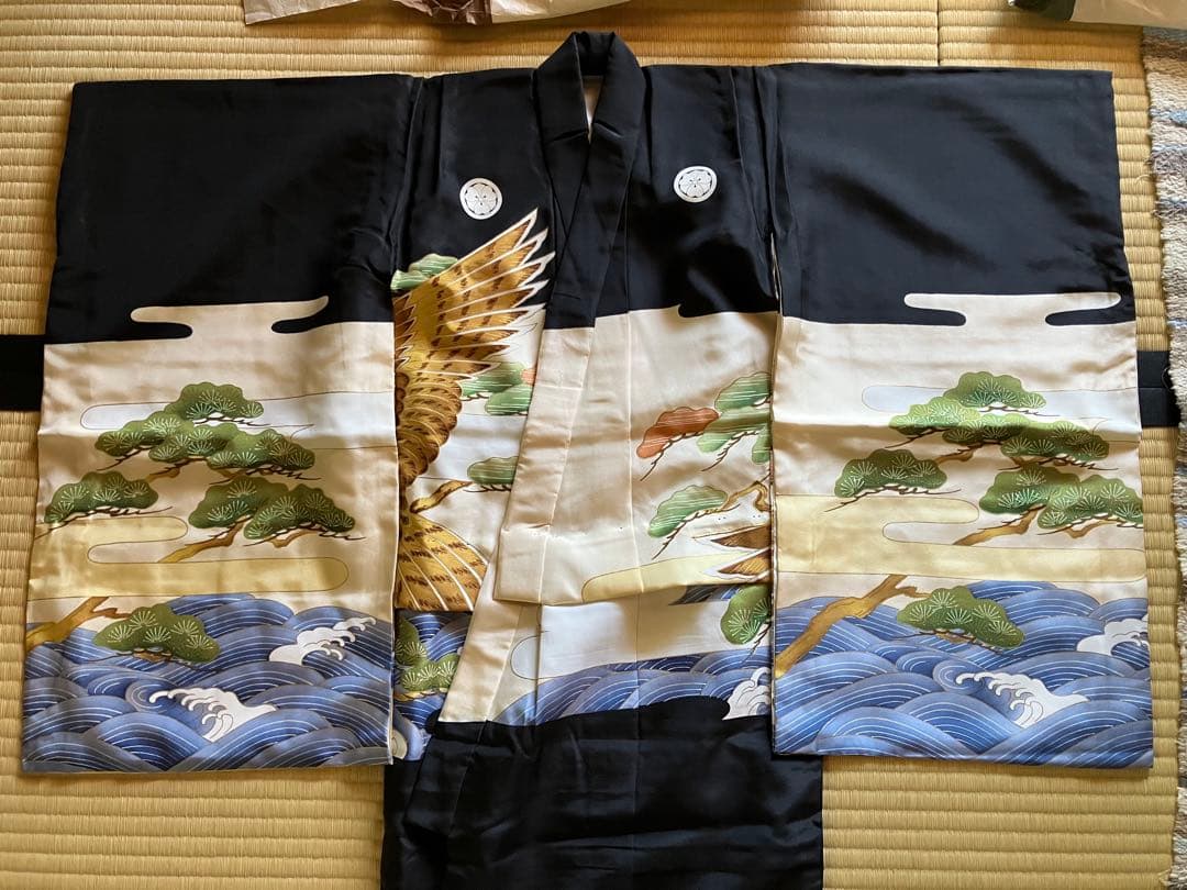 七五三 5歳　男の子　正絹着物と袴