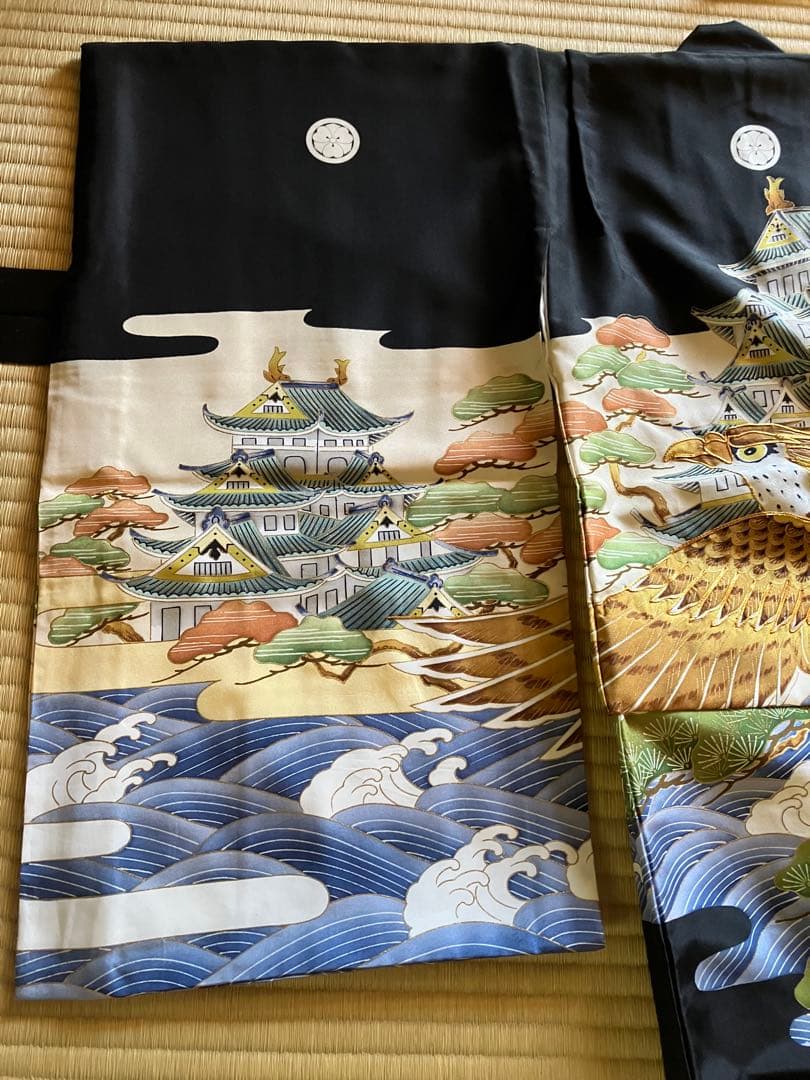 七五三 5歳　男の子　正絹着物と袴