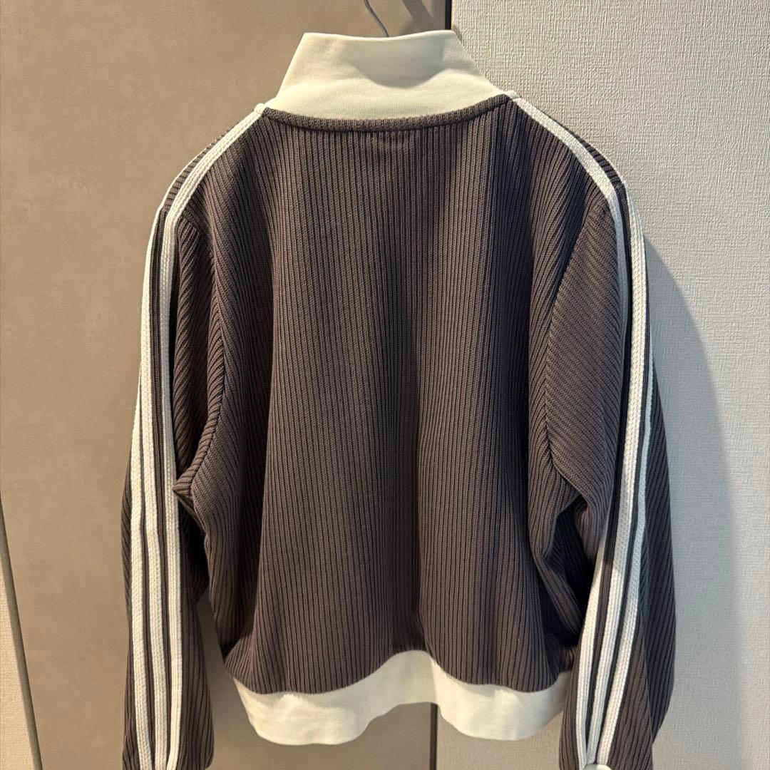 adidas グレー ジップアップジャージ