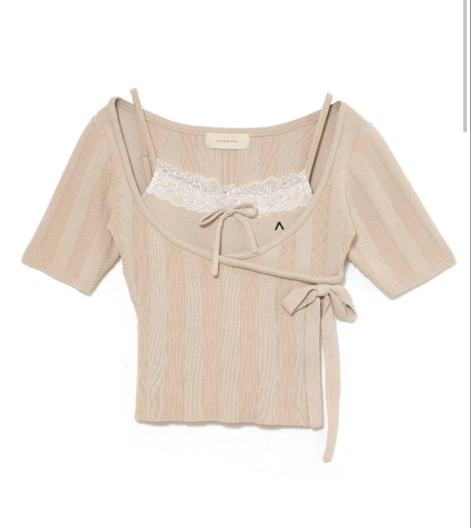 アンドマリー　andmary Cachecoeur lace set tops