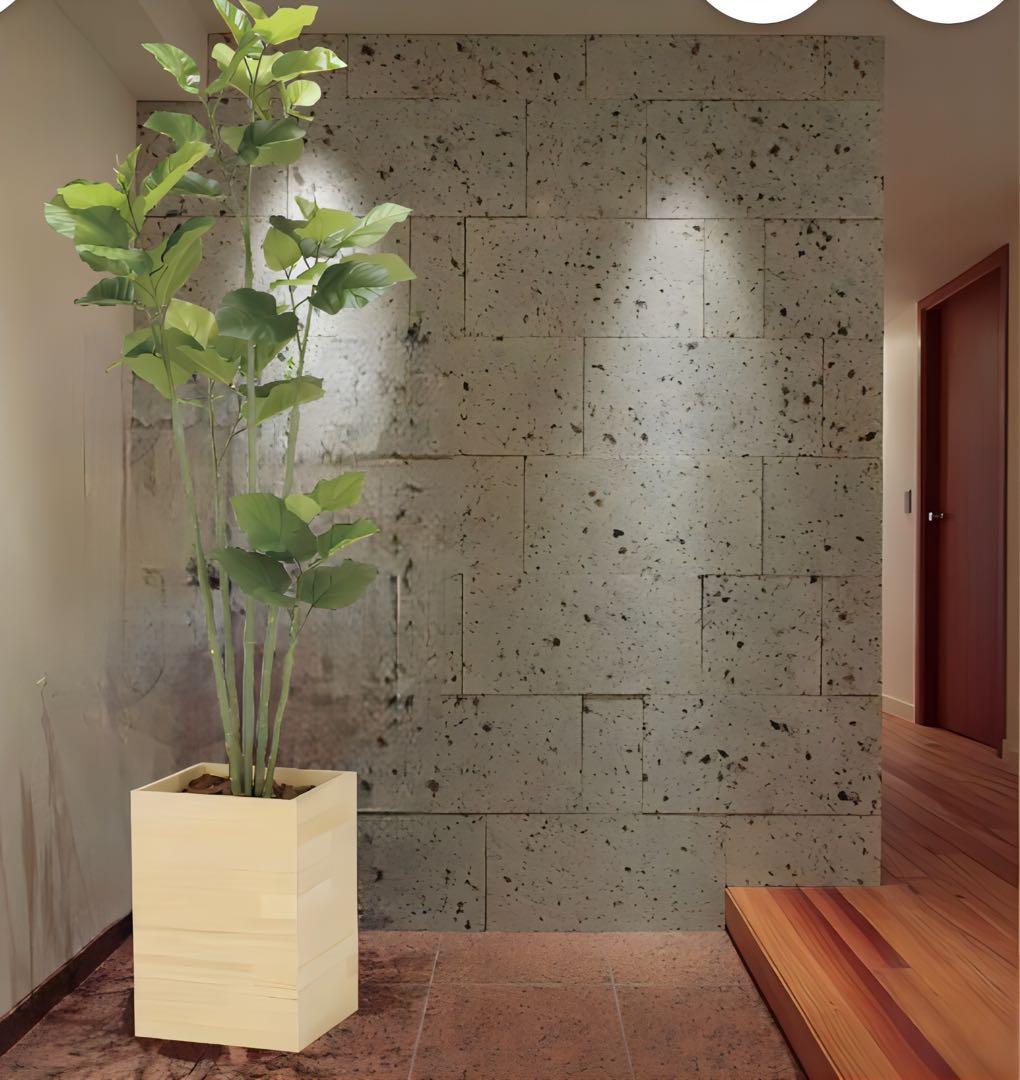 光触媒　人工観葉植物　フェイクグリーン　ウッドボックスウンベラータ1.8m