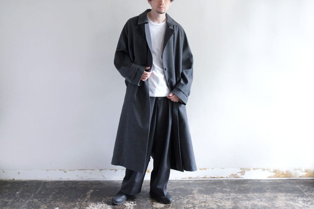 reracs フランネルトレンチコート　comoli auralee