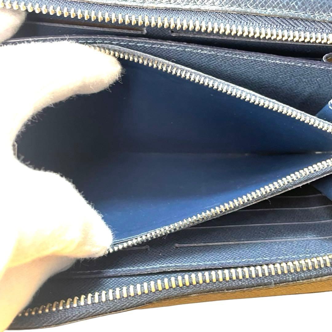【希少】 ルイヴィトン タイガ ジッピーXL オーガナイザー オセアンブルー