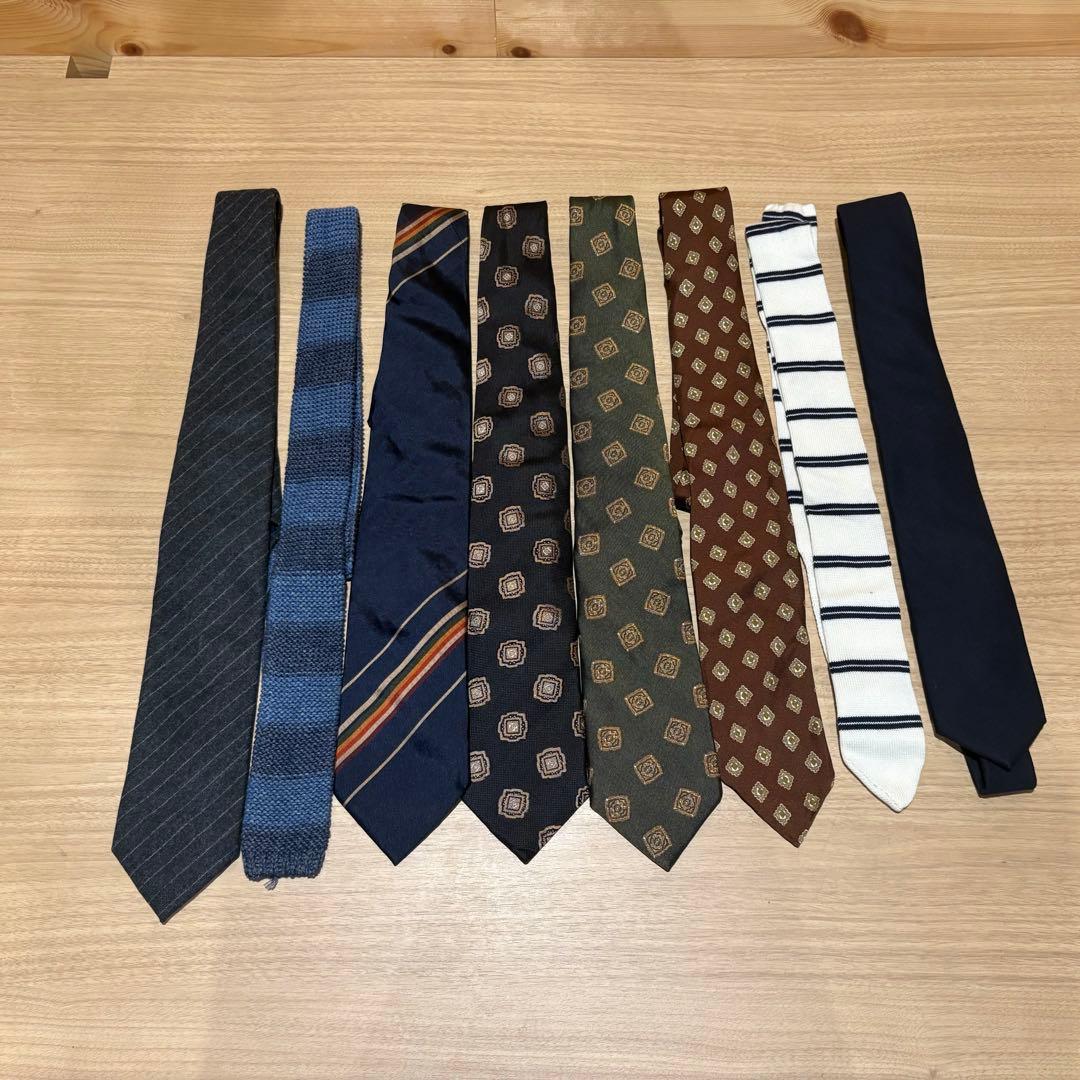 メンズネクタイ8本まとめ売り　ビームス、マーガレットハウエル、トゥモローランド他