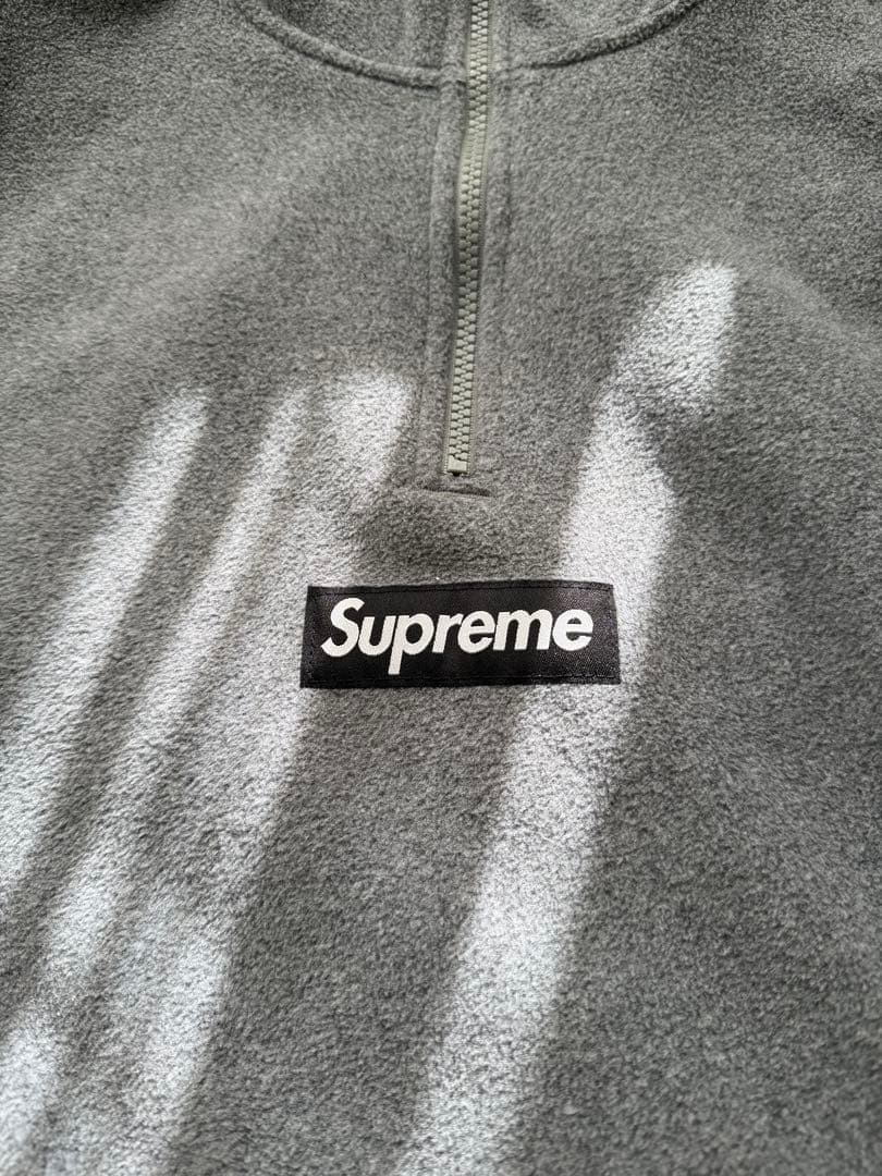 トップス Supreme Polartec Face Mask Half Zip Grey