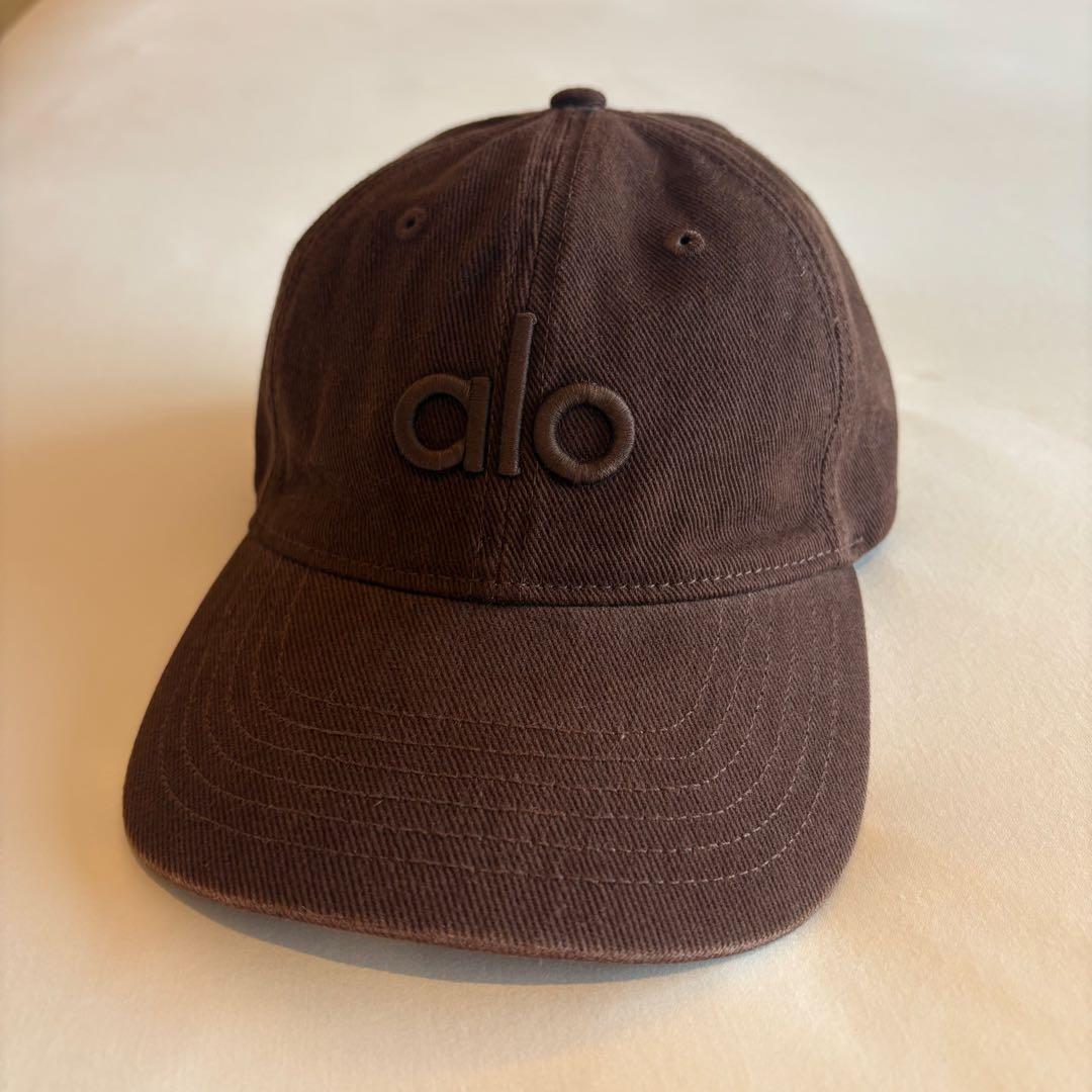 【美品】alo ブラウン キャップ