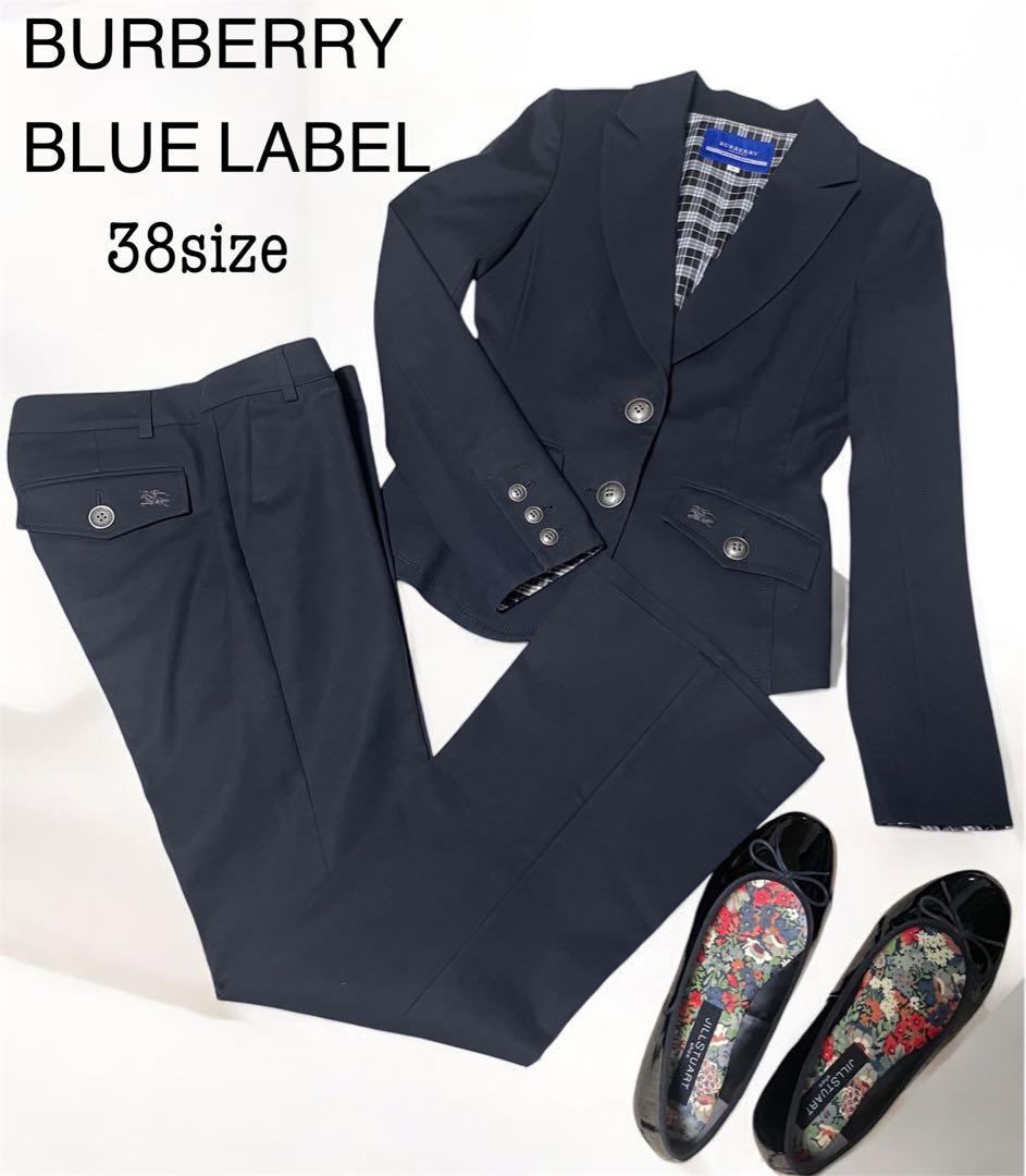 ✨美品✨バーバリーブルーレーベル セットアップ パンツスーツ 黒 ノバチェック
