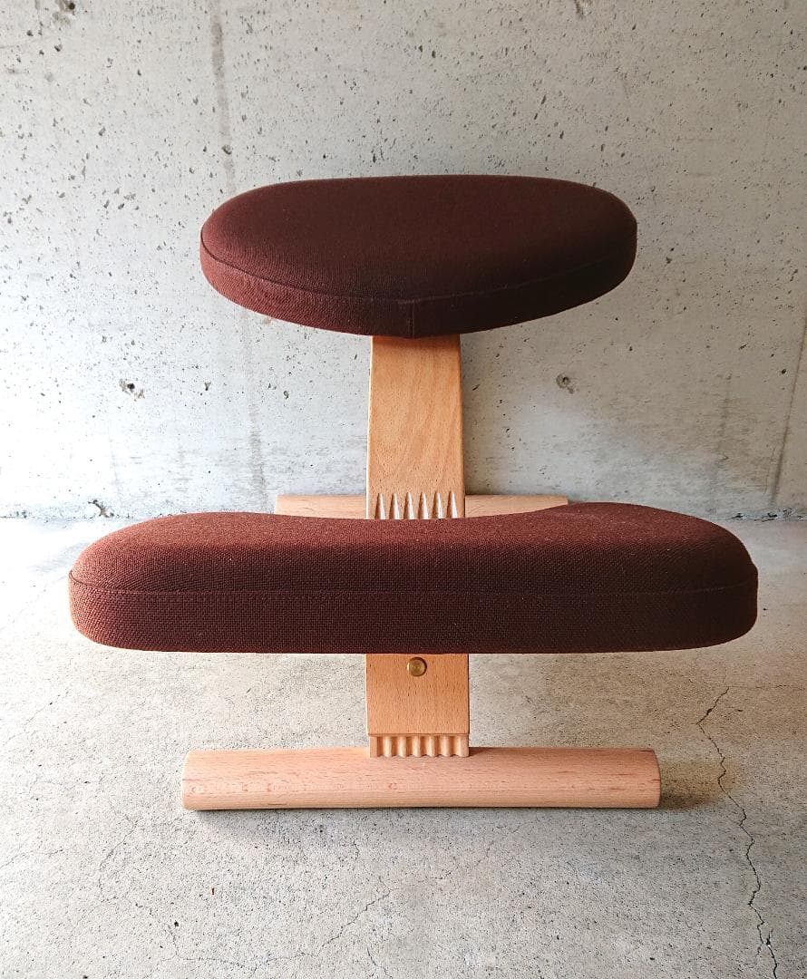 【美品】サカモトハウス バランスチェアイージー　ブラウン(ショートフレーム)②