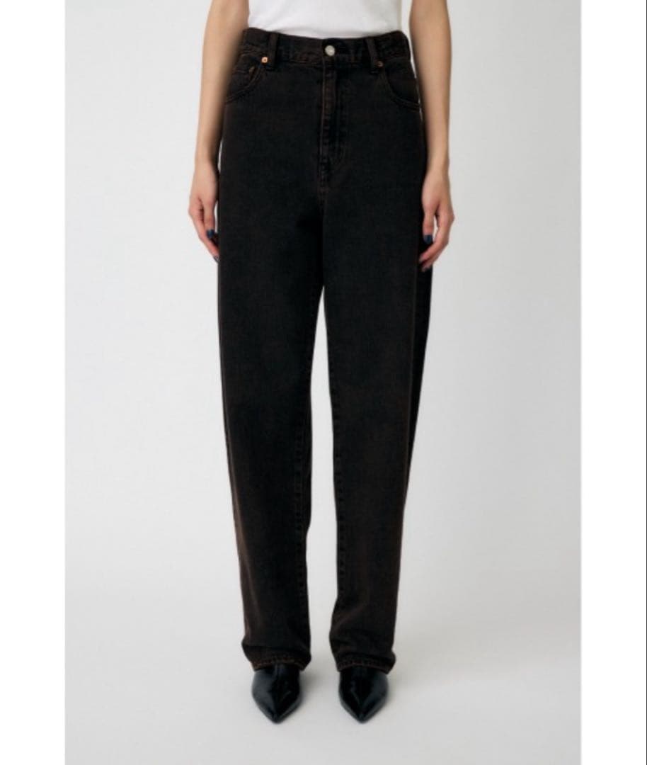 完売　MIDRISE LOOSE テーパードデニム　moussy 大屋夏南