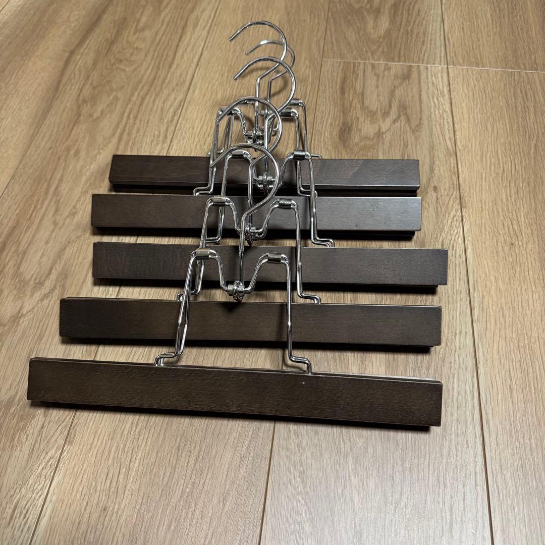 中田ハンガー　スラックス、ズボン用　5本セット