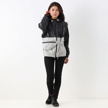 【未使用近】アディダス　ステラマッカートニー　ウエストポーチ付　パーカー 完売品