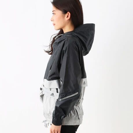 【未使用近】アディダス　ステラマッカートニー　ウエストポーチ付　パーカー 完売品