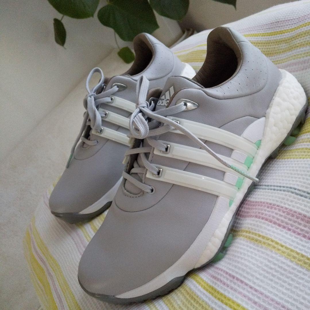 新品　アディダス　ゴルフシューズ　24.5ｃｍ　グレー