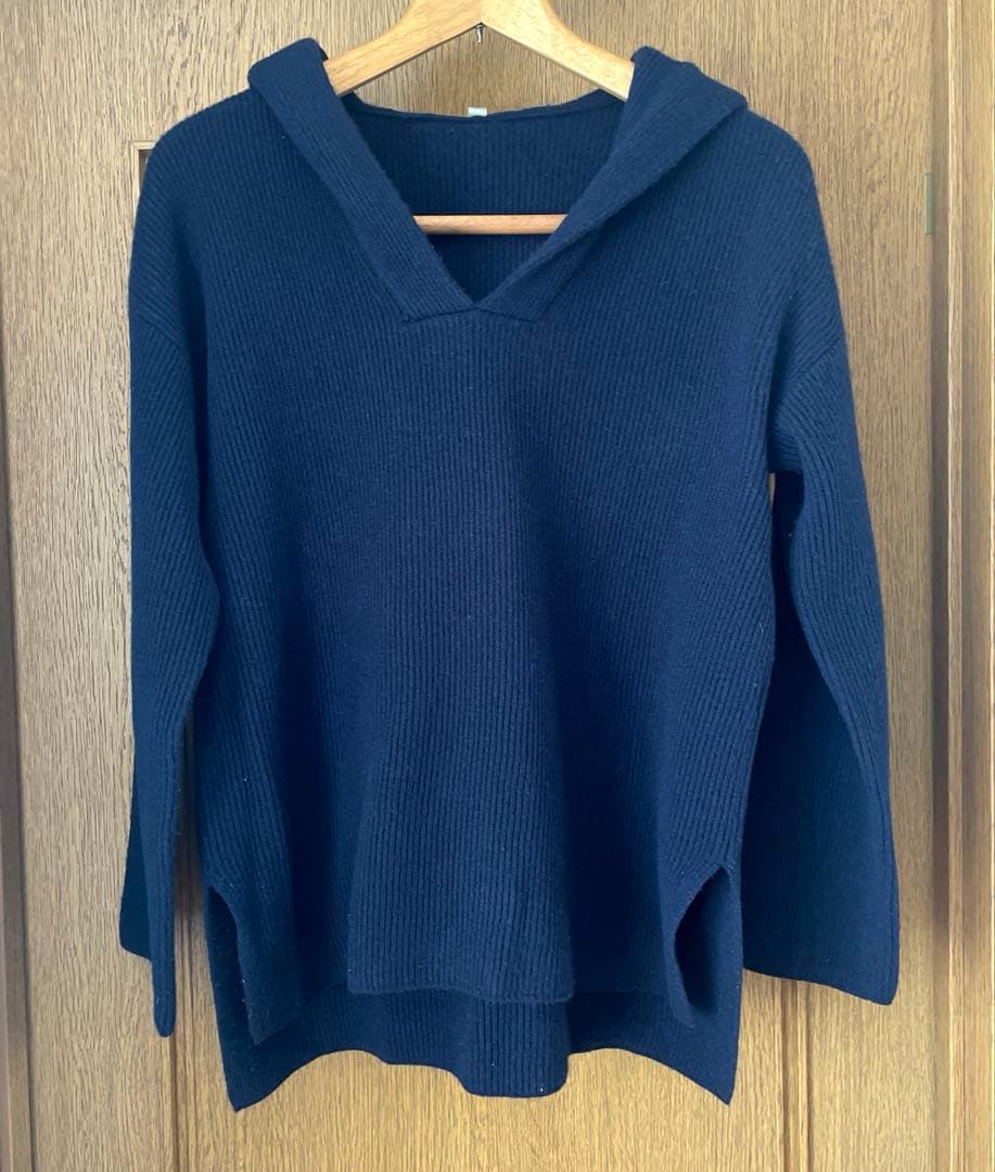 【LiSA LiSA】スキッパーパーカーセーター⭐︎ウール•カシミア