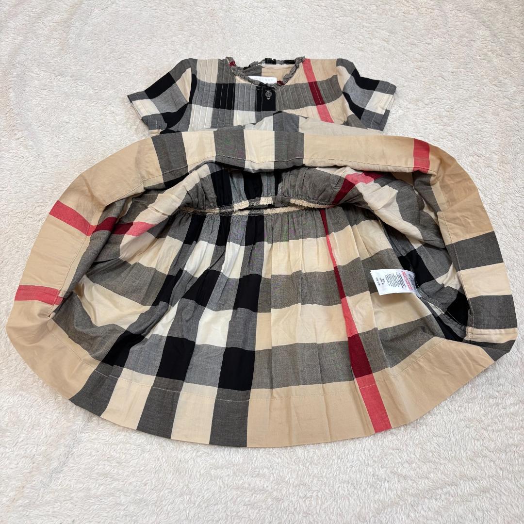子供服　チェックワンピース　BURBERRY　半袖　6Y　116