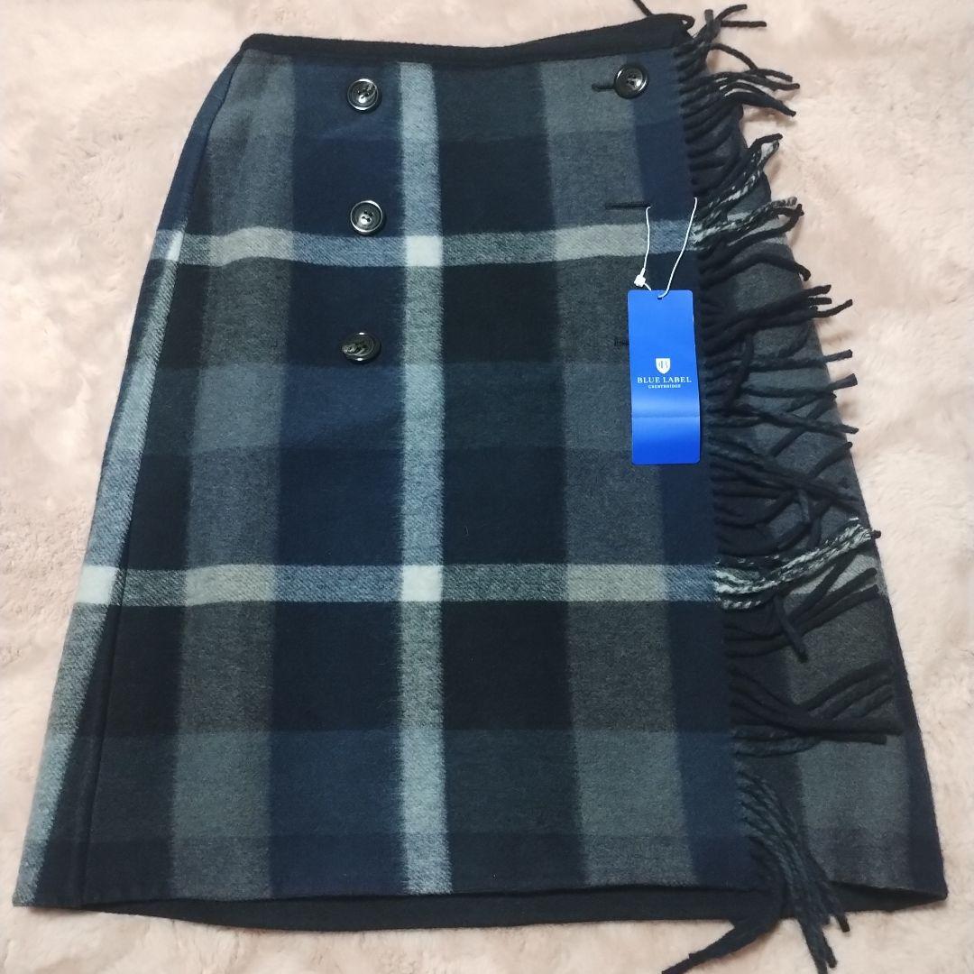 「新品未使用」バーバリーブルーレーベル　チェック柄スカート