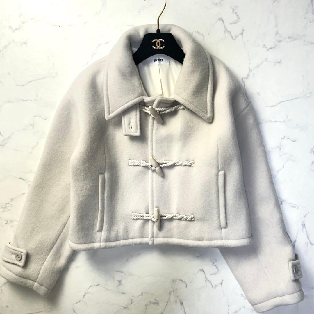 snidel スナイデル 24AW ウールシャギーショートダッフルコート