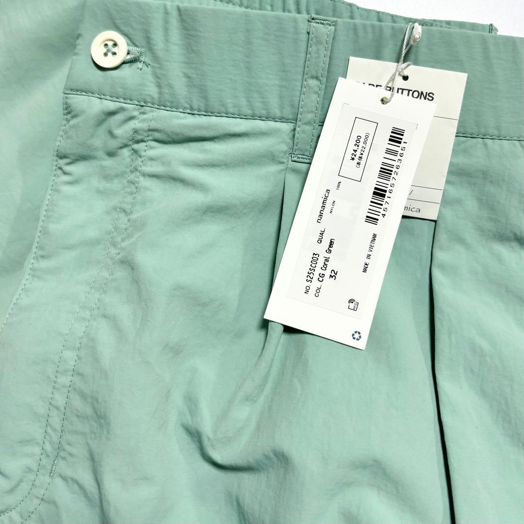 新品 ナナミカ デッキパンツ CG コーラル グリーン 32 定価24,200円