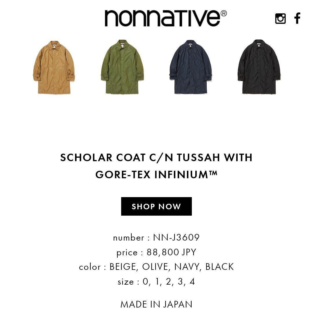 ジャケット・アウター nonnative SCHOLAR COAT
