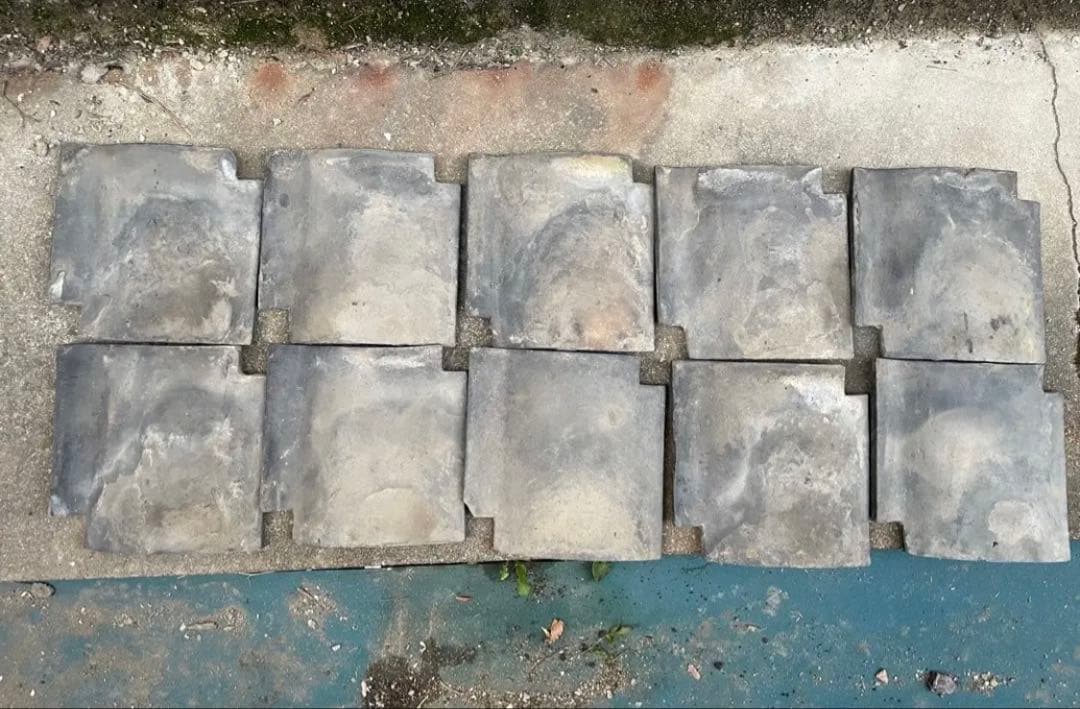 【※なかむー】瓦25枚セット J形瓦　和瓦　日本瓦　いぶし瓦