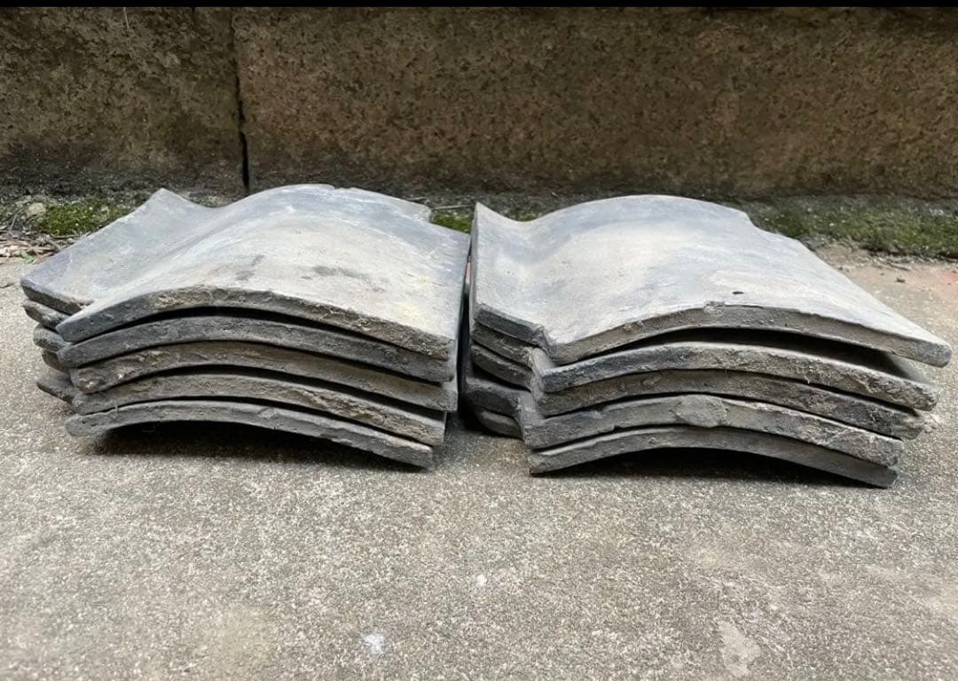 【※なかむー】瓦25枚セット J形瓦　和瓦　日本瓦　いぶし瓦