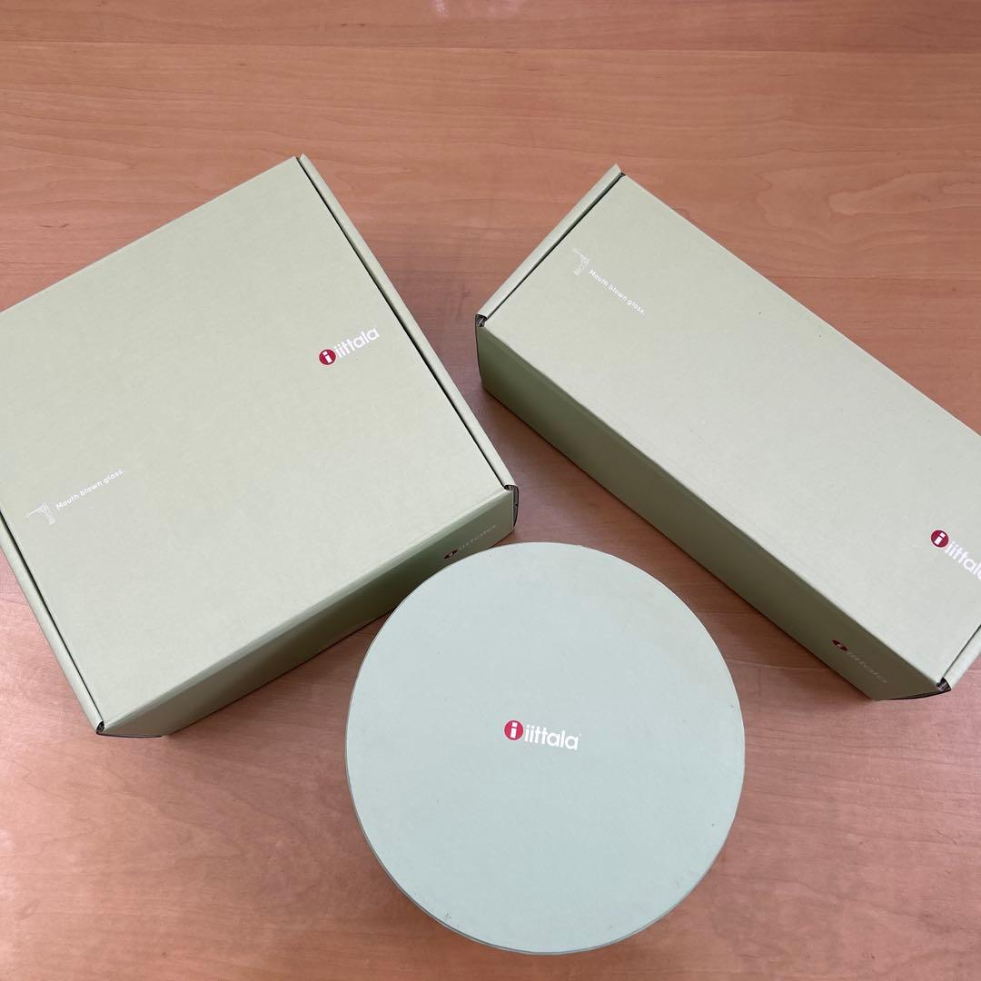 新品未使用品イッタラ ガラスオーナメントセット ボール アップル