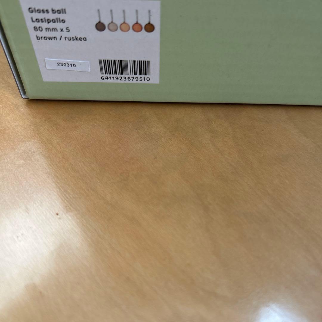 新品未使用品イッタラ ガラスオーナメントセット ボール アップル