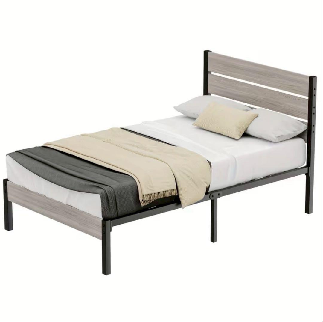 ベッドフレーム パイプベッド 収納 頑丈 安定性 耐久性 組み立て簡単 シングル