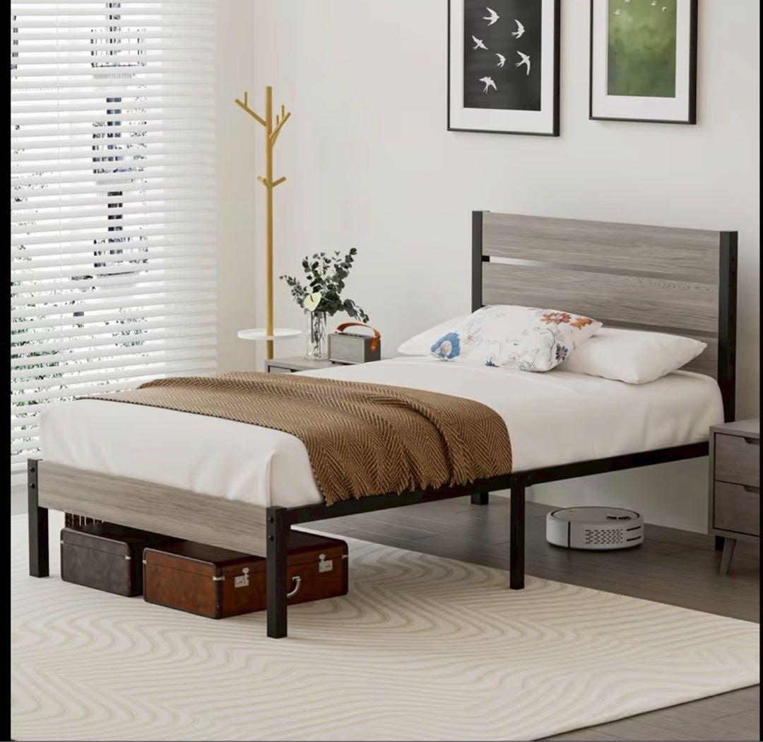 ベッドフレーム パイプベッド 収納 頑丈 安定性 耐久性 組み立て簡単 シングル