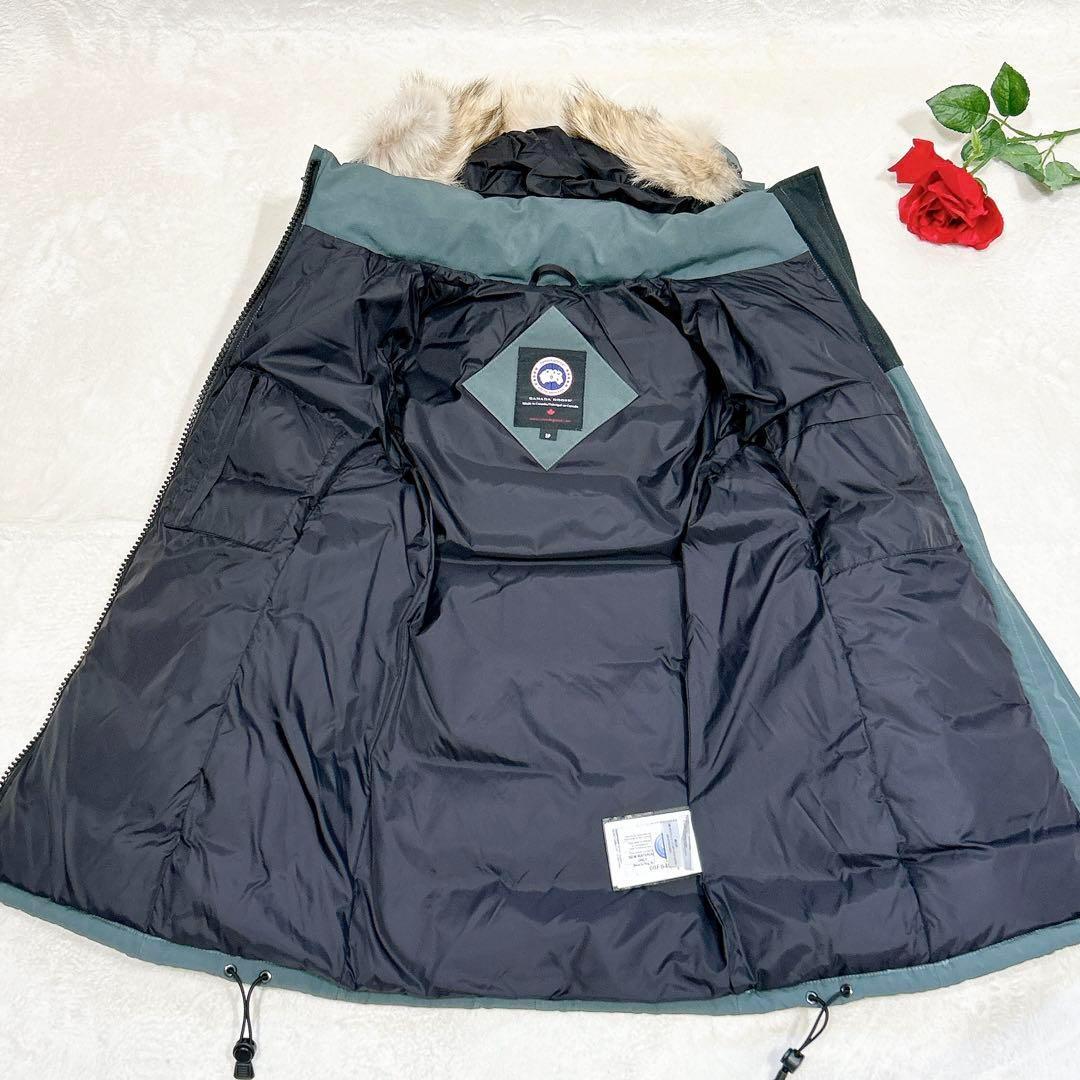 美品✨　カナダグース　ダウンジャケット　ファー　ベルビル　ライトグリーン