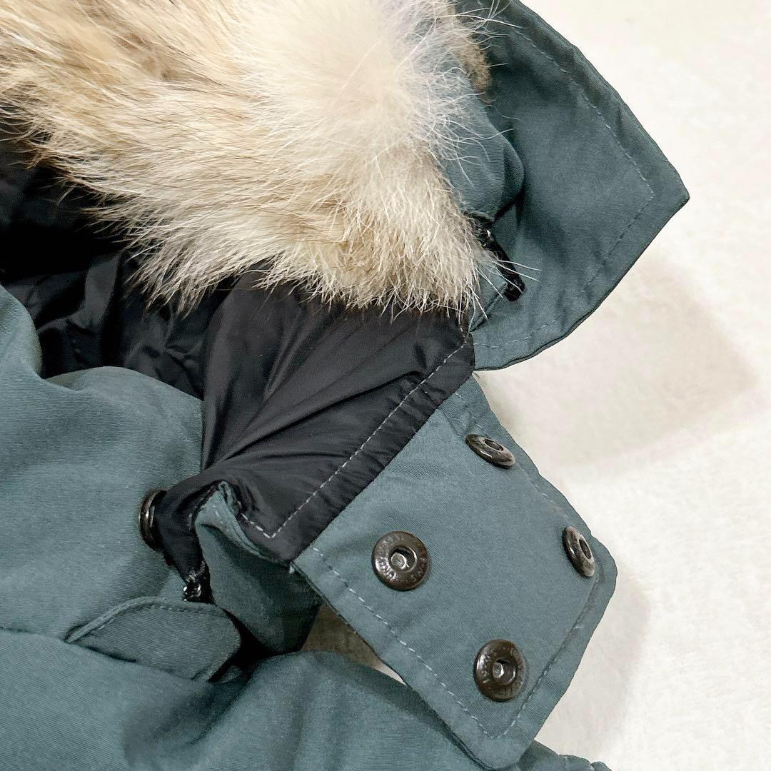 美品✨　カナダグース　ダウンジャケット　ファー　ベルビル　ライトグリーン