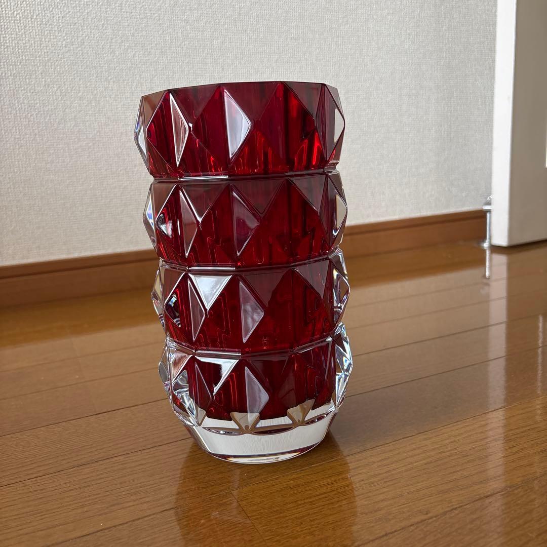 新品 Baccarat/バカラ ルクソール ラウンドベース レッド