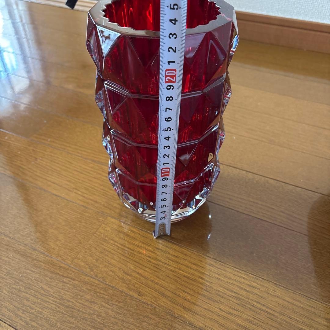 新品 Baccarat/バカラ ルクソール ラウンドベース レッド
