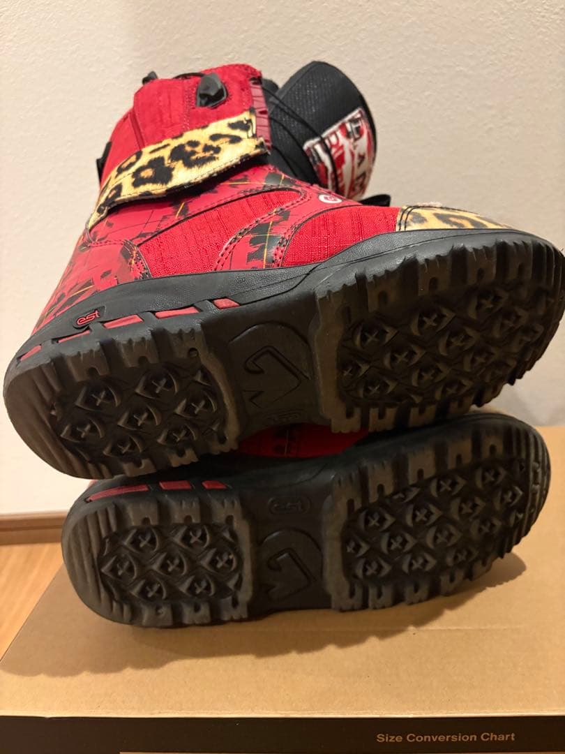 BURTON RITUAL 23.5cmスノーボードブーツヒョウ柄バートン