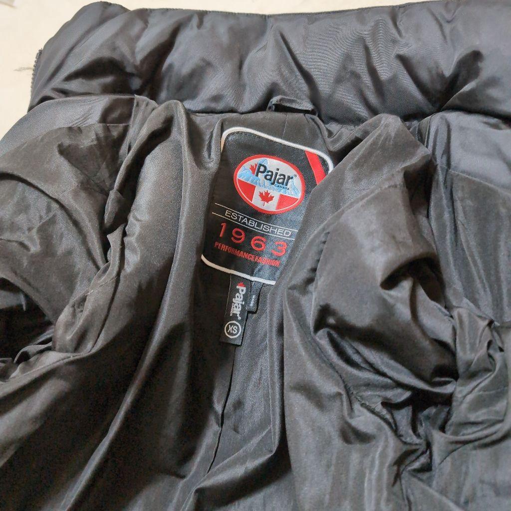 Pajar  ダウン　ブラック ロングコート ファー付き　高級