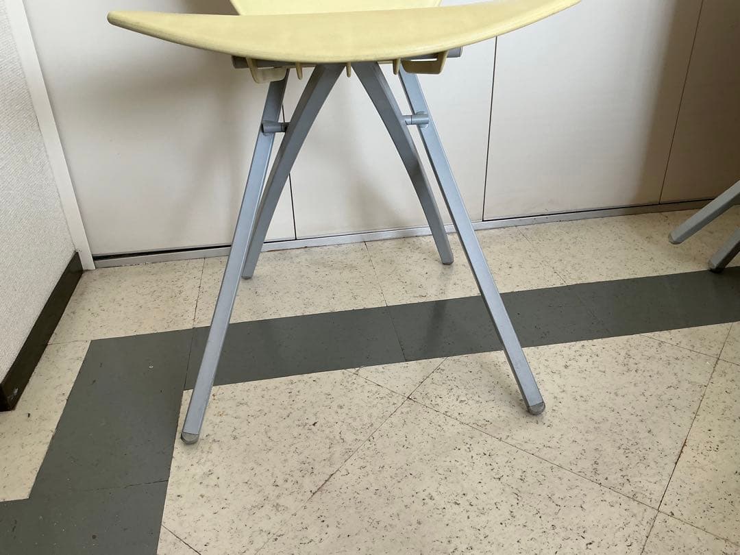 Calligaris Viva 折り畳みチェア　2脚ペア　黒・黄色