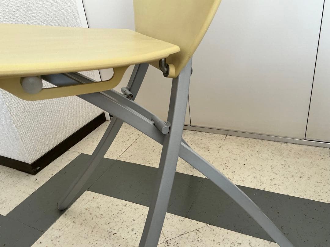 Calligaris Viva 折り畳みチェア　2脚ペア　黒・黄色