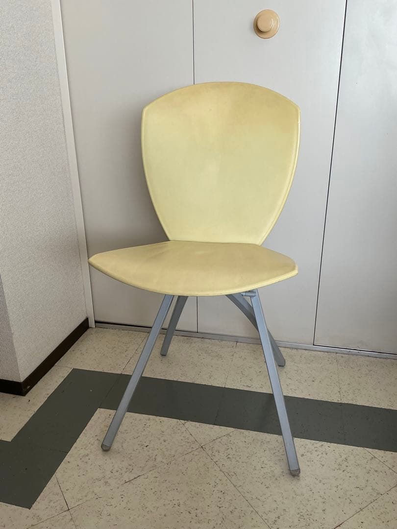 Calligaris Viva 折り畳みチェア　2脚ペア　黒・黄色