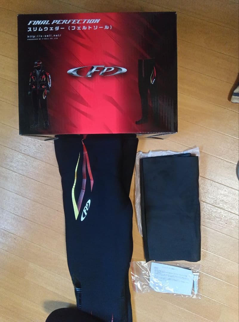 エクセル x-sell FP-5611 鮎タイツ鮎ウェダー 黒/赤 lla