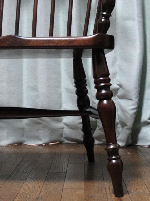 松本民芸家具 ミズメザクラ 楢 無垢材 513型 長ウィンザーチェアⅢ 3人掛け