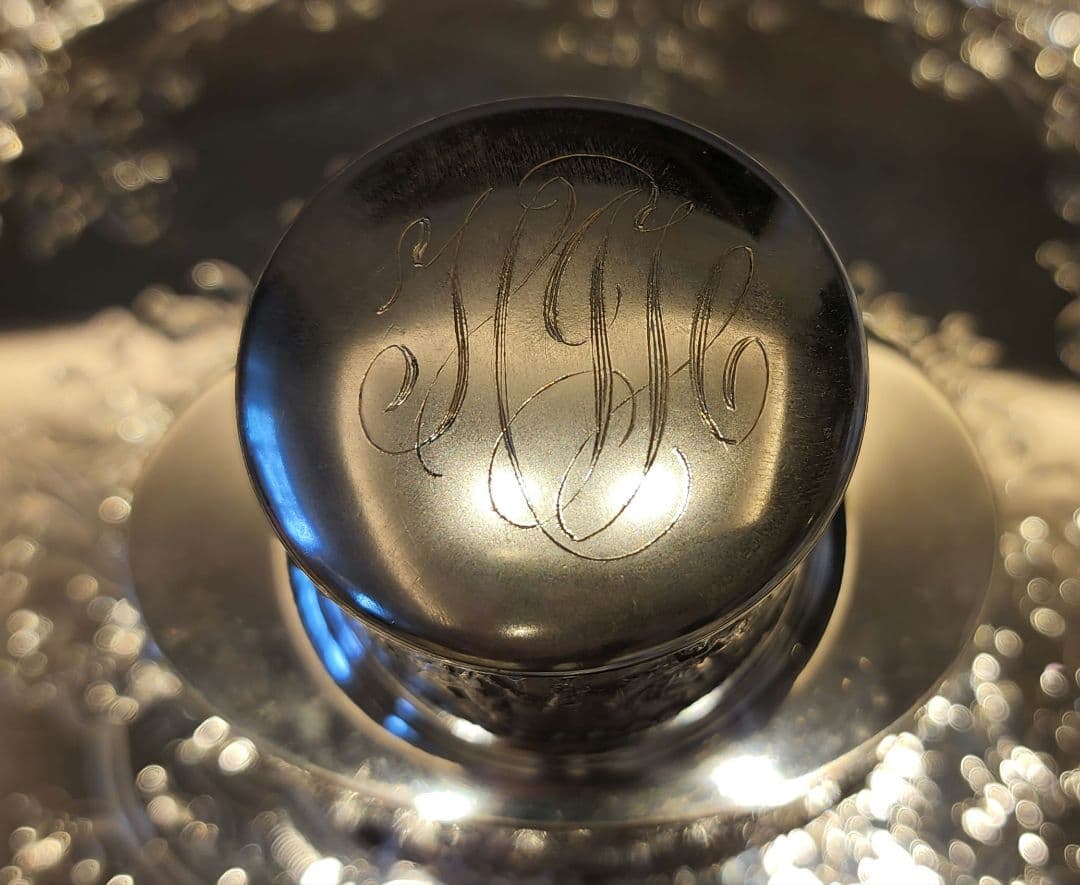 純銀P シルバープレート シルバー ティーキャディ アンティーク