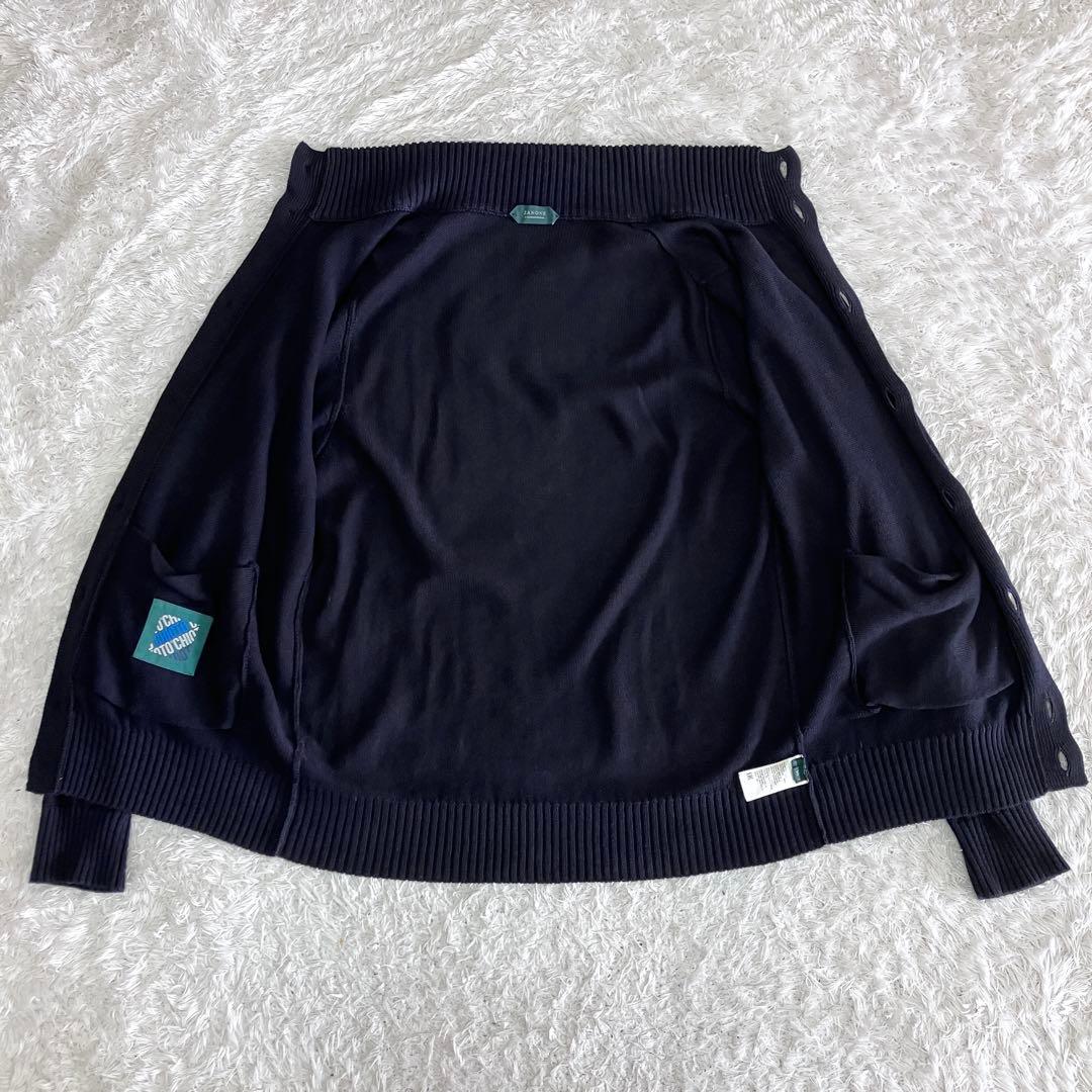 ZANONE CHIOTO コットン リネン スタンドカラー カーディガン50