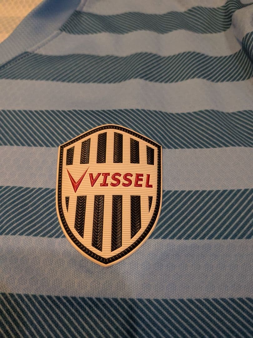 2019ヴィッセル神戸GKユニフォーム長袖 水色 ストライプ